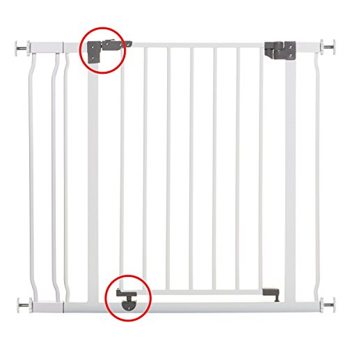 Dreambaby Liberty - Juego de puerta de seguridad (1 puerta + 1 extensión para 75 cm x 99 cm), color blanco