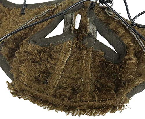 Ducomi Gorro piloto para perro – Gorro Aviador de piel – Accesorio disfraz para carnaval, Halloween y fiestas – Revestimiento de suave y cálido pelo – Regalos para perros (Olive, XL)