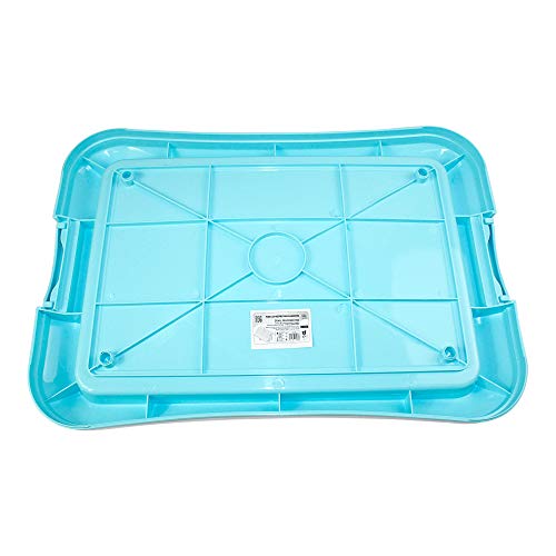 DZL- Bandeja Sanitaria de Adiestramiento Inodoro Interior para Perros Aseo Mascotas Bandeja de Entrenamiento para Mascotas Orinal para Perros (M 49 * 35cm)