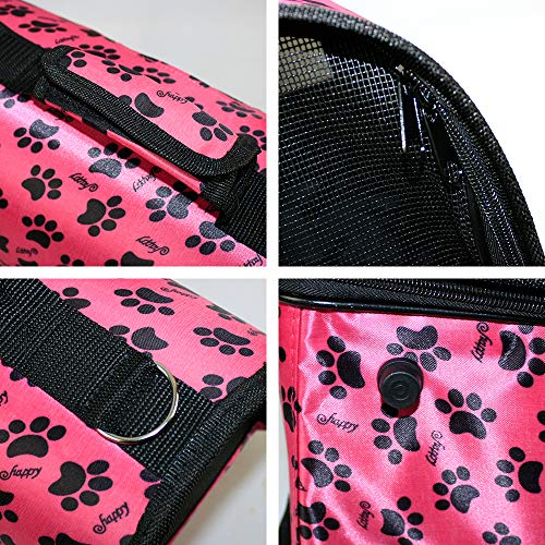 DZL- Transportín Bolsa Tela Impermeable para Perro/Gato 36 * 21 * 23cm Transportín Perro Gato pequeño Viaje Avion Tren Color Azar (6213)