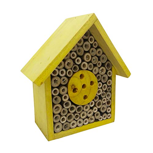 Eco-Friendly Bee House Hotel - Caja nido de insectos para jardín y patios