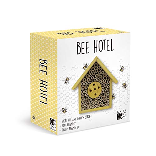 Eco-Friendly Bee House Hotel - Caja nido de insectos para jardín y patios