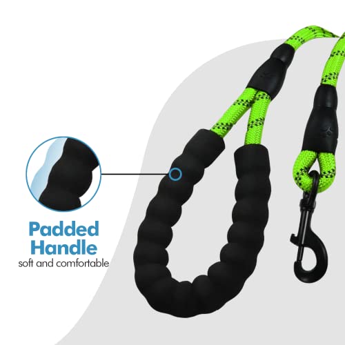 Edipets, Correa Perro, Correas para Perros, para Cachorro, Pequeños, Medianos y Grandes, 1,2 m, 1,5 m, 2,2 m, Correa Perro Adiestramiento (120 CM, Verde)