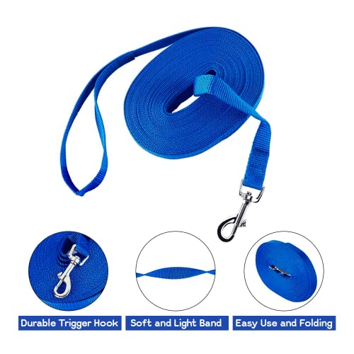 Edipets, Correa Perro Larga, Adiestramiento, Resistente 1.5m / 3m / 5m / 10m / 15m, de Naylon, Fuerte para Camping Paseo, para Perros/Mascotas Grande/Mediano/Pequeño (3 Metros, Azul Oscuro)