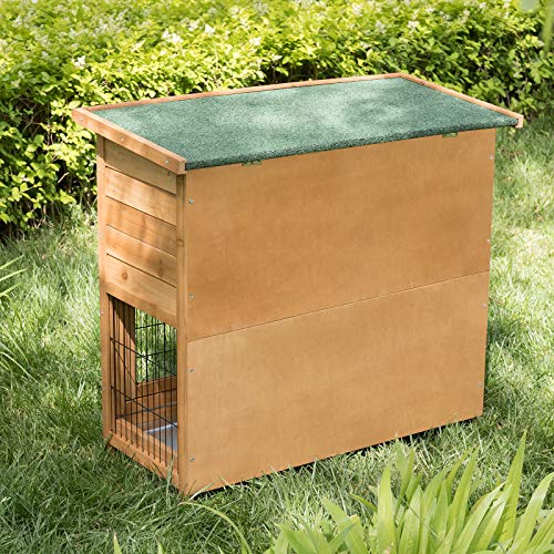 ELIGHTRY Conejeras Madera de Exterior Gallineros Jaula para Conejos Gallinas Cobayas Hamster Animales Pequeños con 2 Pisos 91,5x45x81cm XTL0001hbgn