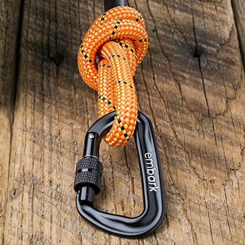 Embark Pets - Correa Sierra para perro con cuerda de escalada de montaña y mosquetón