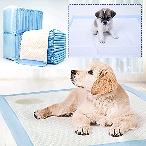 Empapadores Perro Super-absorbentes, Almohadillas para la incontinencia(M 40X50CM 50PCS, Blanco)