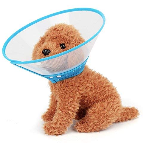 Encantadora bonita hermosa moda cómoda cuello mascota cabeza de cuello funnel cubierta anti bocado lamer seguridad práctico cuello protector, tamaño: s, adecuado para el cuello 15-20 cm Dispositivo De