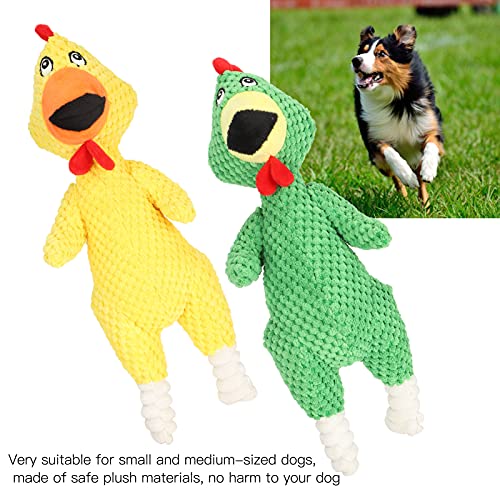 Entatial Pollo Chirriante para Perros, Juguete de Peluche Chirriante Ligero Gran Juguete para el Cuidado de Mascotas para Las Necesidades Diarias de Mascotas para Alimentar Mascotas para Suministros