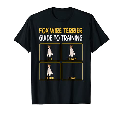 Entrenamiento Perro Gracioso Fox Terrier De Pelo Duro Camiseta