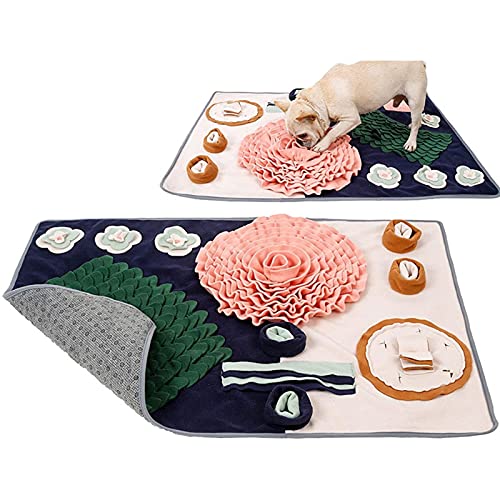 Eortzxk Alfombrilla para Snuffle, Dog Snuffle Puzzle Mat, PET Slow Food Feeding Mat, juego de piensos interactivos para la liberación de estrés, fomenta las habilidades de forrajeo natural para el per