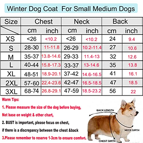 Etechydra Chaqueta Abrigada para Perro, Reversible & Reflectante Cálida Perro con Sombrero Retirable，Grueso Felpa Invierno Chaleco Perros con Patas, Abrigo para Perros Chaqueta Rosado, XS