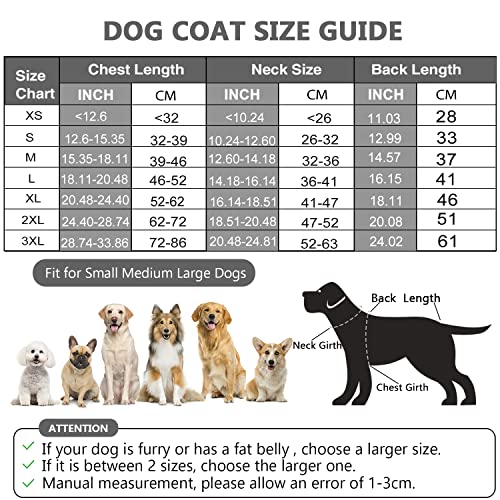 Etechydra Chaqueta Abrigo para Perro, Ropa Perrita Impermeable Reversibles, de Invierno para Perro, Chaleco Reflectante Mascotas con Cuello de Lana Cálido, Abrigo Ajustable Ropa Perro, Gris, XS