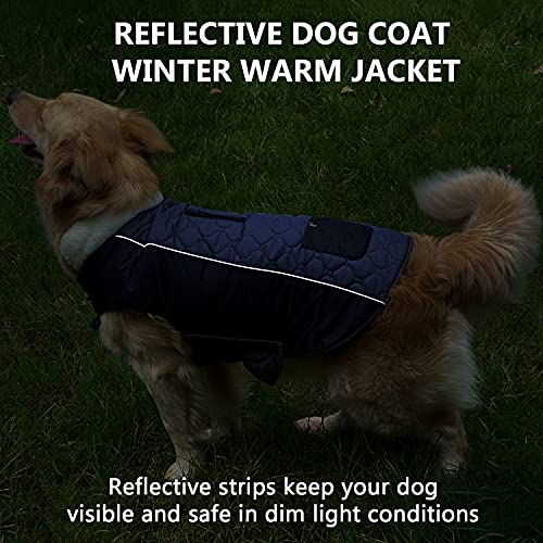 Etechydra Chaqueta Abrigo para Perro, Ropa Perrita Impermeable Reversibles, de Invierno para Perro, Chaleco Reflectante Mascotas con Cuello de Lana Cálido, Abrigo Ajustable Ropa Perro, Gris, XS