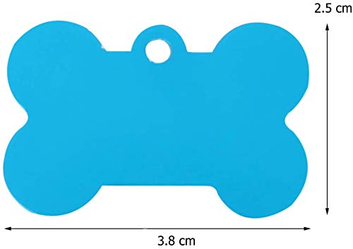 Etiqueta para perro con forma de hueso,10 Piezas Placas de identificación Perro Etiquetas del Mascotas Forma de Huesoidentificación Perro Etiquetas del Mascotas(38 mm)