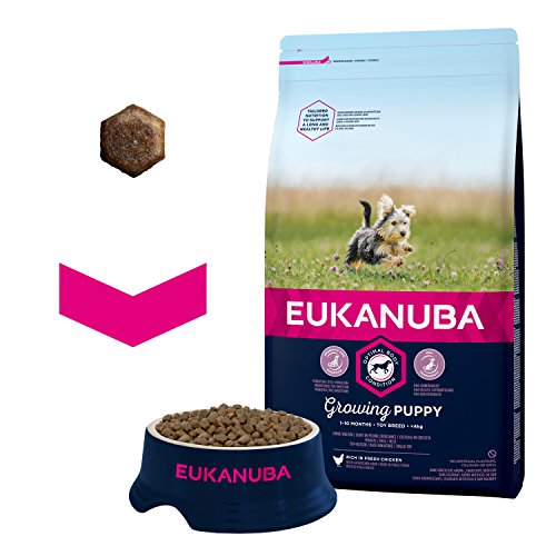 EUKANUBA Cachorro de Raza Miniatura en Crecimiento rico en pollo fresco [2 kg]