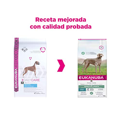 EUKANUBA Daily Care Alimento seco para perros adultos con articulaciones sensibles que sufren molestias articulares, 12 kg