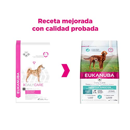 EUKANUBA Daily Care Alimento secopara perros adultos con digestión sensible, creado para perros con estómagos sensibles, 2.3 kg