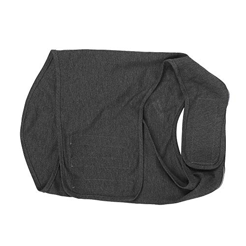 EVTSCAN Chaqueta Anti-ansiedad para Perros, Gris Oscuro, Camisa para Perros, Chaqueta Anti-ansiedad, Camisa para aliviar el estrés, Mantener la Ropa Tranquila(L)