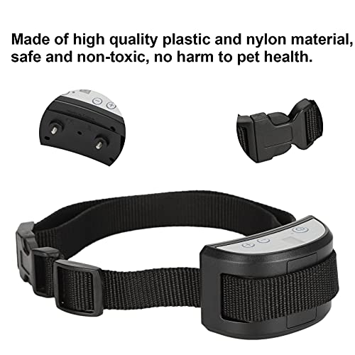 EVTSCAN Collar de adiestramiento para Perros, Collar antiladridos Perros Grandes, Collar de adiestramiento automático antiladridos de Nailon no venenoso para Dejar de ladrar para Perros pequeños