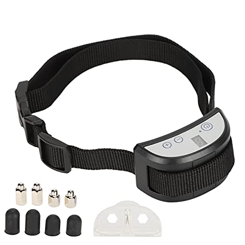 EVTSCAN Collar de adiestramiento para Perros, Collar antiladridos Perros Grandes, Collar de adiestramiento automático antiladridos de Nailon no venenoso para Dejar de ladrar para Perros pequeños