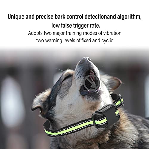 EVTSCAN Collar de Entrenamiento para Perros, Collar Inteligente para Perros, Fuerte vibración, automático, Collar de Entrenamiento antiladridos, IPX6 a Prueba de Agua