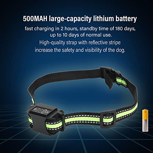 EVTSCAN Collar de Entrenamiento para Perros, Collar Inteligente para Perros, Fuerte vibración, automático, Collar de Entrenamiento antiladridos, IPX6 a Prueba de Agua