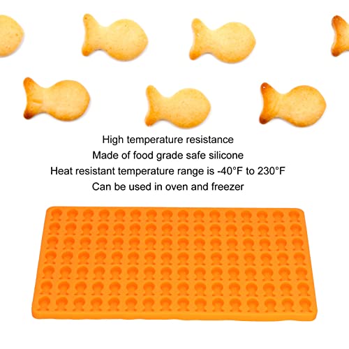 EVTSCAN Molde para Hornear Mascotas, Molde para Hornear con Forma de pez, Silicona de Grado alimenticio, Galletas para Perros, Bandeja para Hornear para Dulces de Chocolate