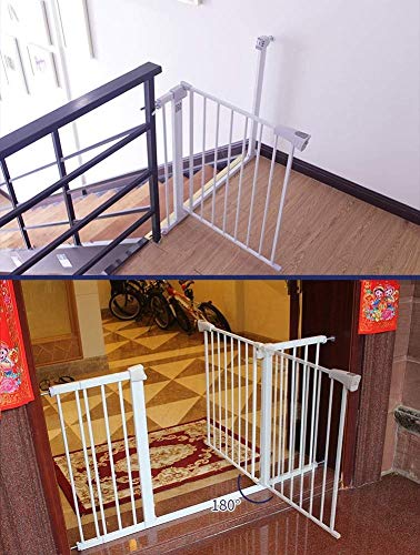 Extra Altos y puerta ancha del bebé de seguridad for puertas y escaleras, Presión Valla Fit bebé puerta de seguridad con paseo a través de la puerta, del perro casero de seguridad puerta de la puerta