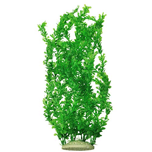 E.YOMOQGG Plantas artificiales de algas marinas, decoración de acuario para decoración de pecera, hierba de plástico acuático subacuático, 50,8 cm de alto, adorno para paisaje (verde)