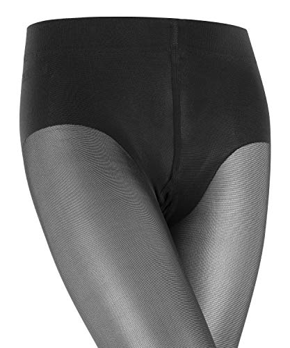 Falke - Medias 30 den para niña, talla 122/128 - talla alemana, color Negro 3009