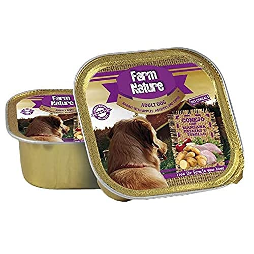 Farm Nature Conejo con Patatas, Manzana y Tomillo Comida Húmedos para Perros 150 G 150 g