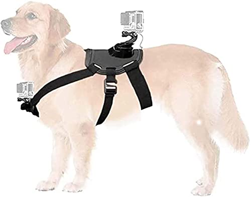 FASZFSAF Arnés para Chaleco para Perros Correa para el Pecho para GoPro 4K Soporte para cinturón para Perros para Accesorios GoPro