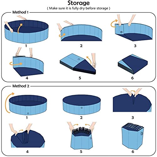 FayTun, Piscina Plegable para Mascotas, bañera de PVC Duradero, Antideslizante para Exteriores/Interiores, bañera Plegable para Perros pequeños (30x120cm)