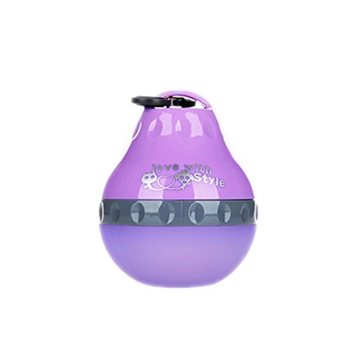 feiling Outdoor portátil Silicon Botella de Agua Perros Gatos Viaje del tazón Plegable Vasos Mascotas Botella Dispensador Feeder para Senderismo Deportes Caminar, Color Morado, tamaño S - 200ml