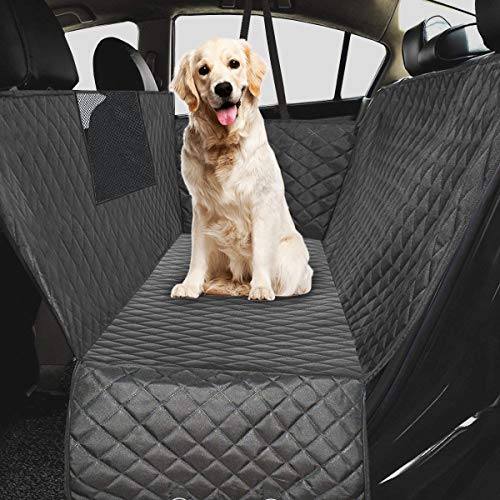 Ferocity Manta acolchada para perros para el asiento trasero y el maletero con protección lateral, manta para el coche para perros, manta básica [115]