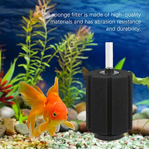 Filtro Esponja Acuario Espuma Bioquímica Bomba Aire Filtro Oxígeno Bio Compacto Para Tanque Peces Piscina Agua (16 * 8 * 6.3cm)