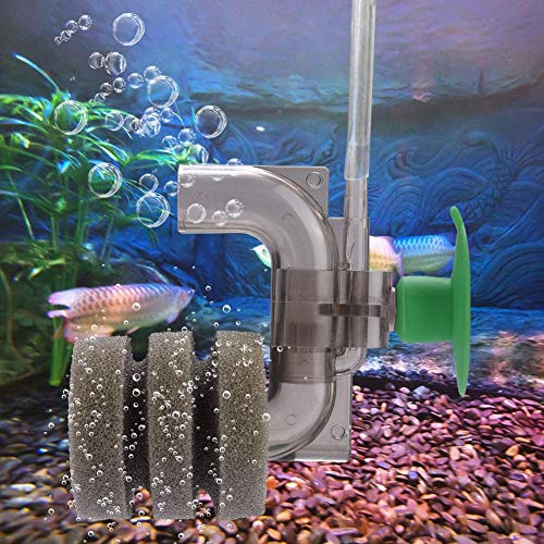 Filtros de Esponja Solo Bioquímico Esponja Filtro Acuario Mini Filtro de oxígeno Tanque de Peces Filtro de oxígeno para el Tanque de Peces Aumento de oxígeno y Ciclo