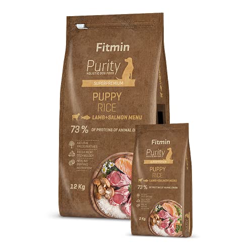 Fitmin Dog Purity Rice Puppy Lamb & Salmon Comida para Perros, 2 kg