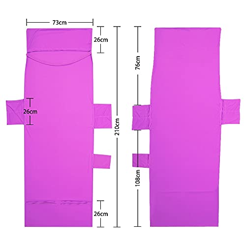 FJXJLKQS Camping Silla de Pesca Playa Silla de Cama Silla Toalla Correa Larga Piscina Sillas for Dormir Towel Funda con Bolsillo for Sol Herramientas al Aire Libre (Color : Purple)