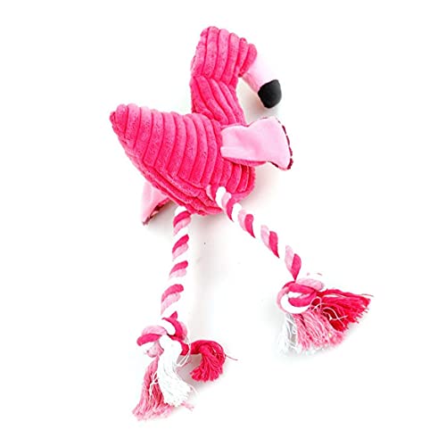 Flamenco Peluche Peludo Suave Peluche Juguete Juguete Juguete Rojo Relleno Gritando Flamenco Suave Para Pequeños Perros Grandes Sonido Cachorro Juguete Peluche Chirrido Flamingos Mascotas Juguetes