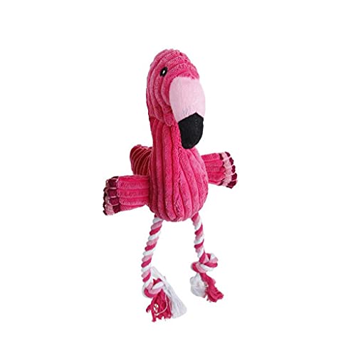 Flamenco Peluche Peludo Suave Peluche Juguete Juguete Juguete Rojo Relleno Gritando Flamenco Suave Para Pequeños Perros Grandes Sonido Cachorro Juguete Peluche Chirrido Flamingos Mascotas Juguetes