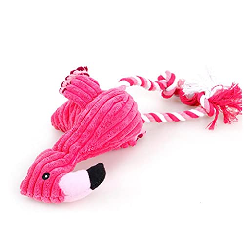 Flamenco Peluche Peludo Suave Peluche Juguete Juguete Juguete Rojo Relleno Gritando Flamenco Suave Para Pequeños Perros Grandes Sonido Cachorro Juguete Peluche Chirrido Flamingos Mascotas Juguetes