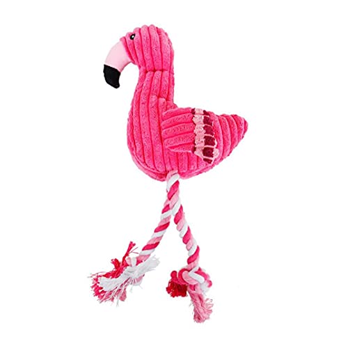 Flamenco Peluche Peludo Suave Peluche Juguete Juguete Juguete Rojo Relleno Gritando Flamenco Suave Para Pequeños Perros Grandes Sonido Cachorro Juguete Peluche Chirrido Flamingos Mascotas Juguetes