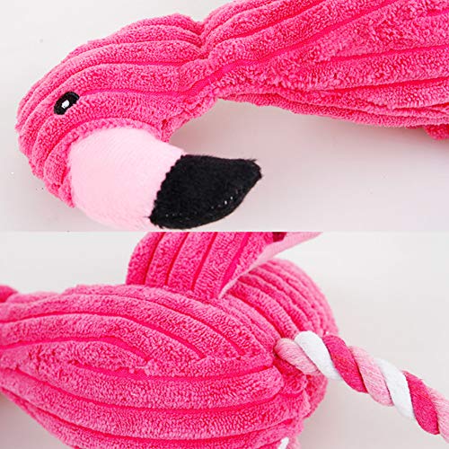 Flamingo Peluche De Juguete para Mascotas Flamingo Muñeca De Animales De Peluche Muñeca De Peluche para Perros Pequeños Pequeños Pup Perrito Plaything Pelujas De Peluche Pets Pascua Red 1 Pcs