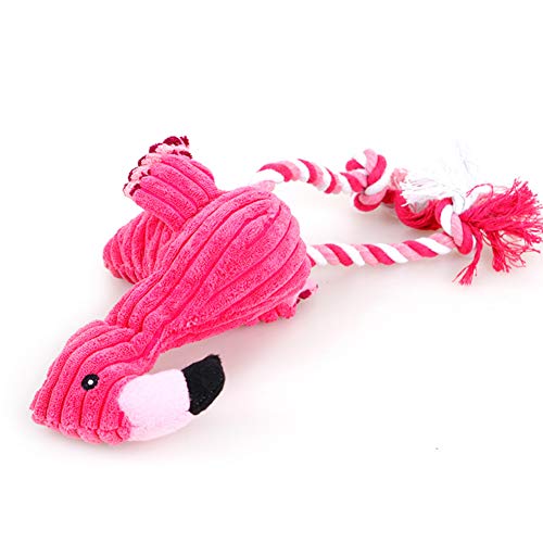 Flamingo Peluche De Juguete para Mascotas Flamingo Muñeca De Animales De Peluche Muñeca De Peluche para Perros Pequeños Pequeños Pup Perrito Plaything Pelujas De Peluche Pets Pascua Red 1 Pcs