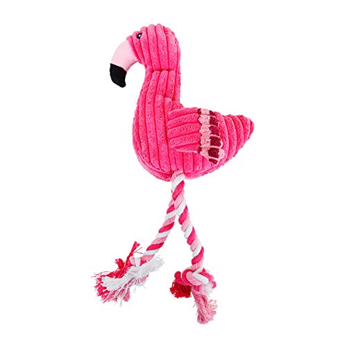 Flamingo Peluche De Juguete para Mascotas Flamingo Muñeca De Animales De Peluche Muñeca De Peluche para Perros Pequeños Pequeños Pup Perrito Plaything Pelujas De Peluche Pets Pascua Red 1 Pcs