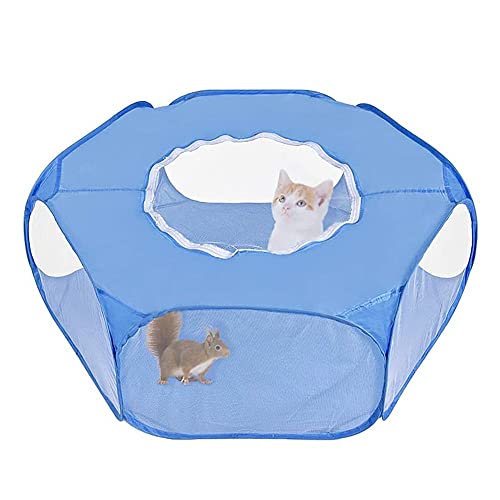 Flashing Tienda de Animales pequeños, corralito para Mascotas, Jaula Abierta para Interiores/Exteriores, Zona de Juegos para Conejo, hámster, Chinchilla, Cerdo, Valla portátil para Patio