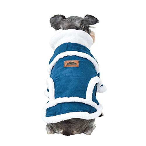 Fmiljiaty Ropa Perros Invierno cálido para Perros pequeños Perros Grandes Alaskan Malamute Samoyedo Inside Bucks 2 Patas Abrigo Ropa   Chaqueta Caliente Moda otoño Invierno