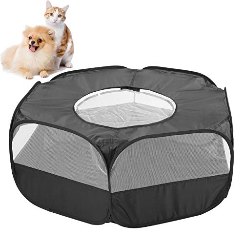 Fockety Tienda portátil para jaulas para Mascotas, Cerca Plegable Tienda para jaulas para Mascotas, Transparente para Cachorros, Gatos, Conejos, jaulas para jaulas, Tela + Metal para bebés,(#1)